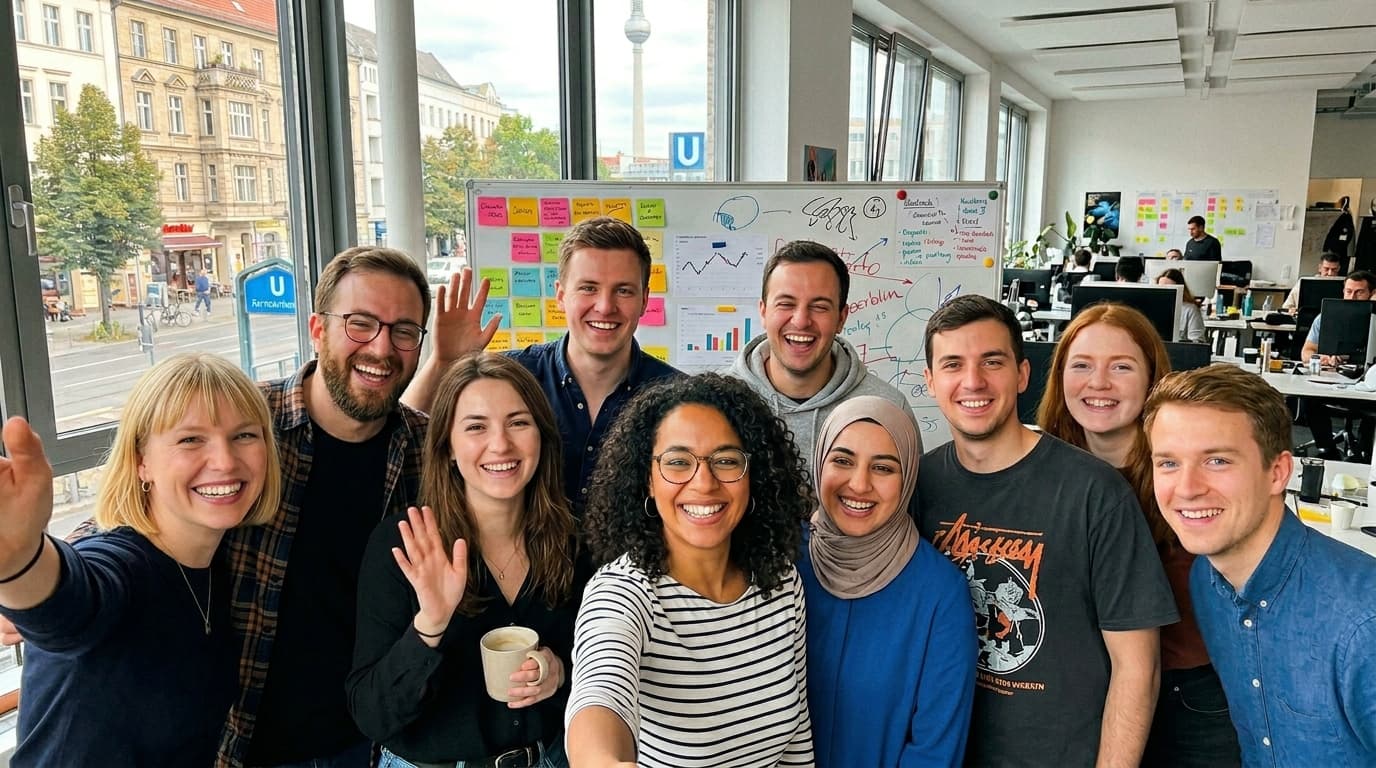 Raw contributor photo of a team workshop
